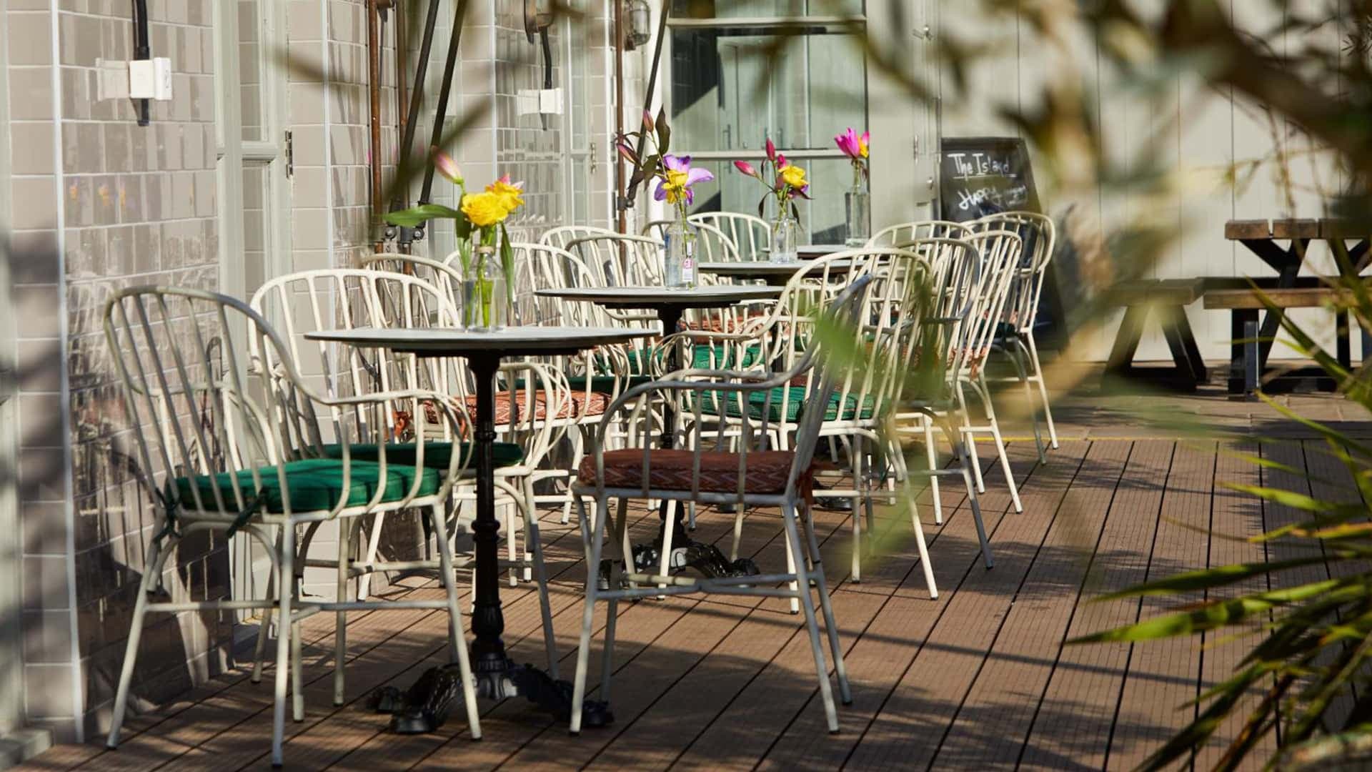 749MS-H45-ALU Outdoor Restaurant Café Stuhl