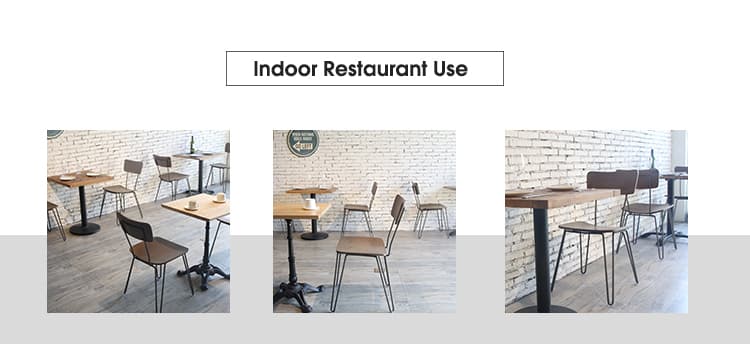 Restoran Kahve Firkete Ayaklar Ahşap Oturma Sandalyesi 708-H45-STW (4)