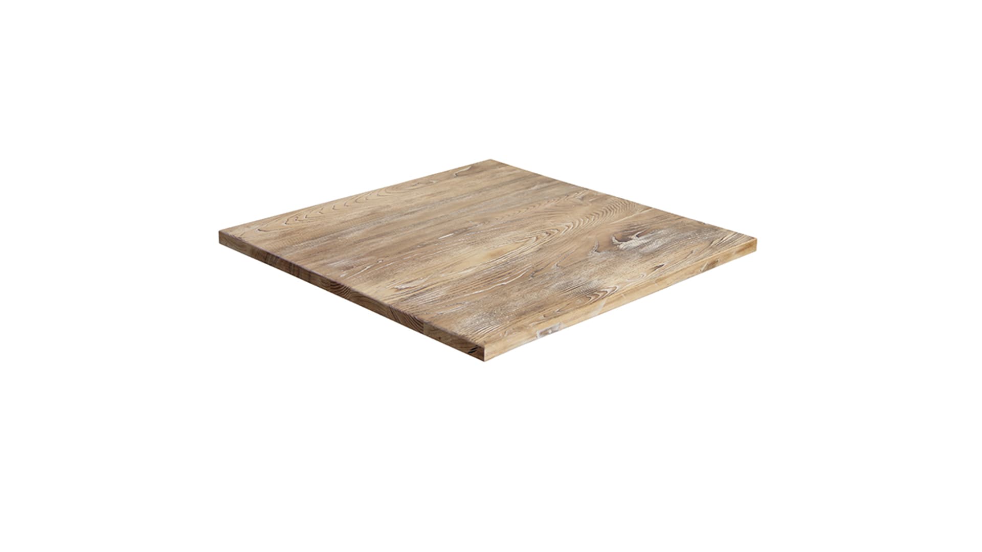 Dessus de table en bois massif de café-restaurant de meubles commerciaux TTAW-V02-SQ70-25