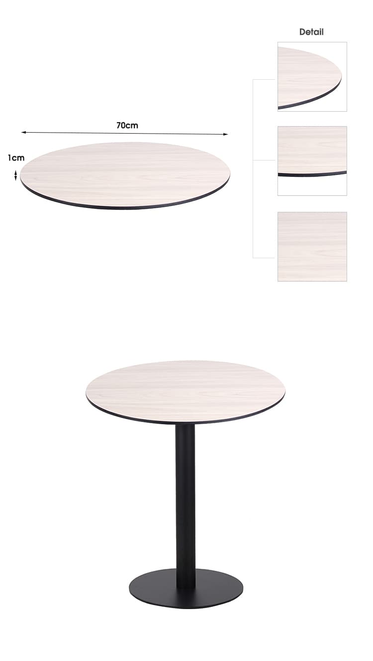 Custom Design Dia 60-100cm Round HPL Table Tops HPL-RO70 (2)