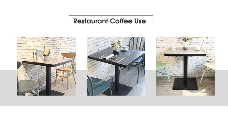Dessus de table HPL de place de restaurant de café de taille faite sur commande HPL-SQ70 (2)