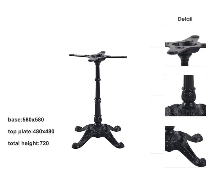 Wrought Iron Restaurant Dining Room Table Base TBIR-02 (2)