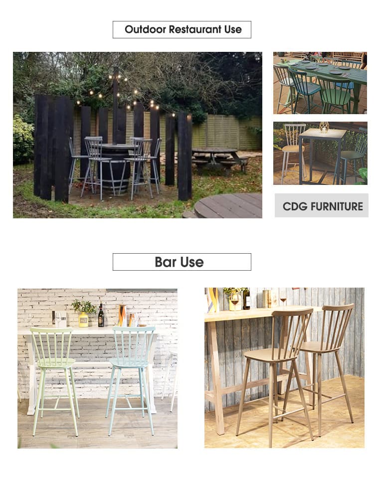 Usa Industrial Antique Outdoor Indoor Bar Stool Chair 737-H75-ALU (3)