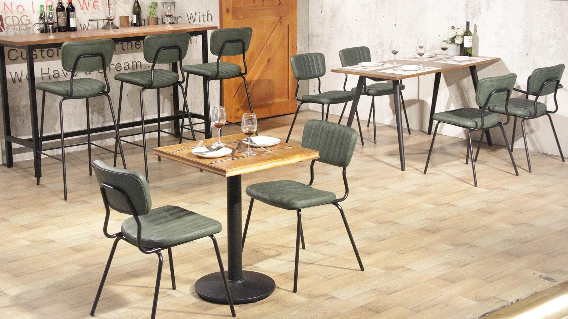 Moda Lüks Otel Cafe Restaurant Oturma Odası Döşemeli Deri Koltuk Yemek Sandalyesi 631(M)-H45-STPU