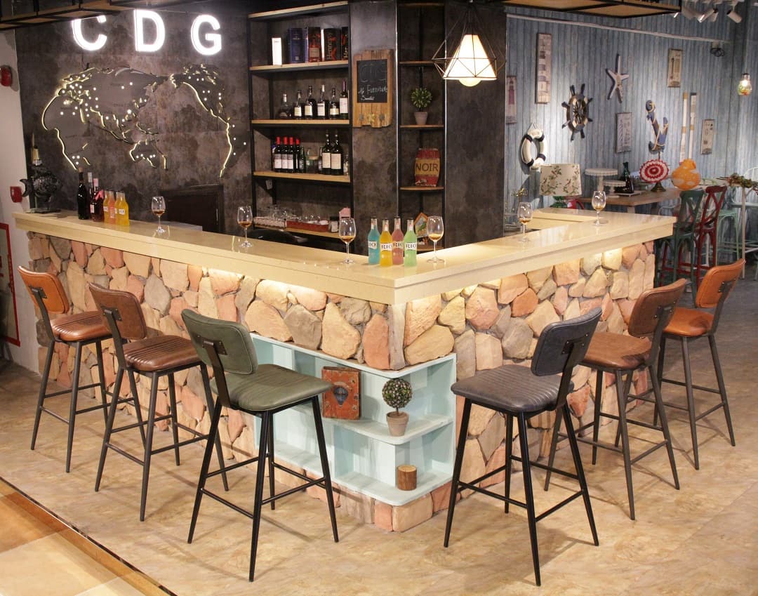 modern metal bar chairs.JPG