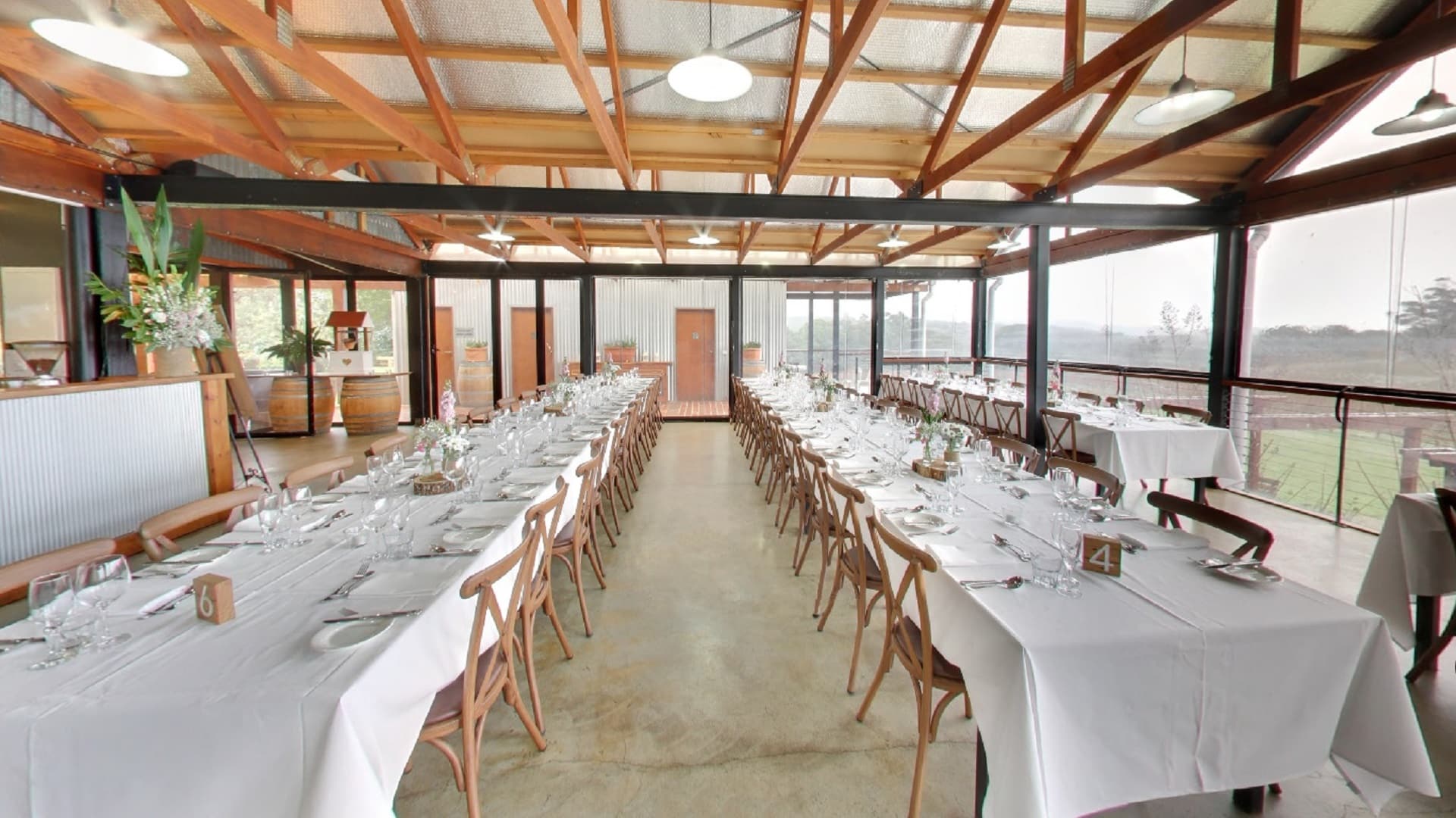 Rustic Farm Countryside Event Banquet Chair And Table