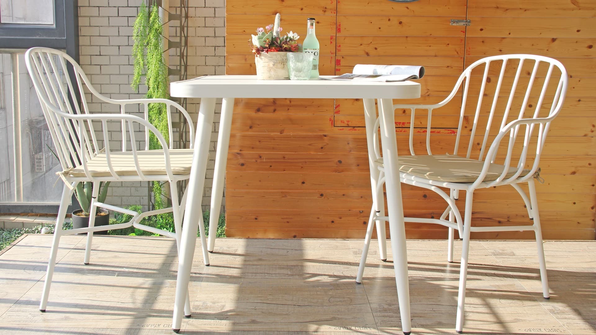 Luxury Garden Industrial Restaurant Club Cafe Furniture Outdoor Chair 749MS-B-H45-ALU