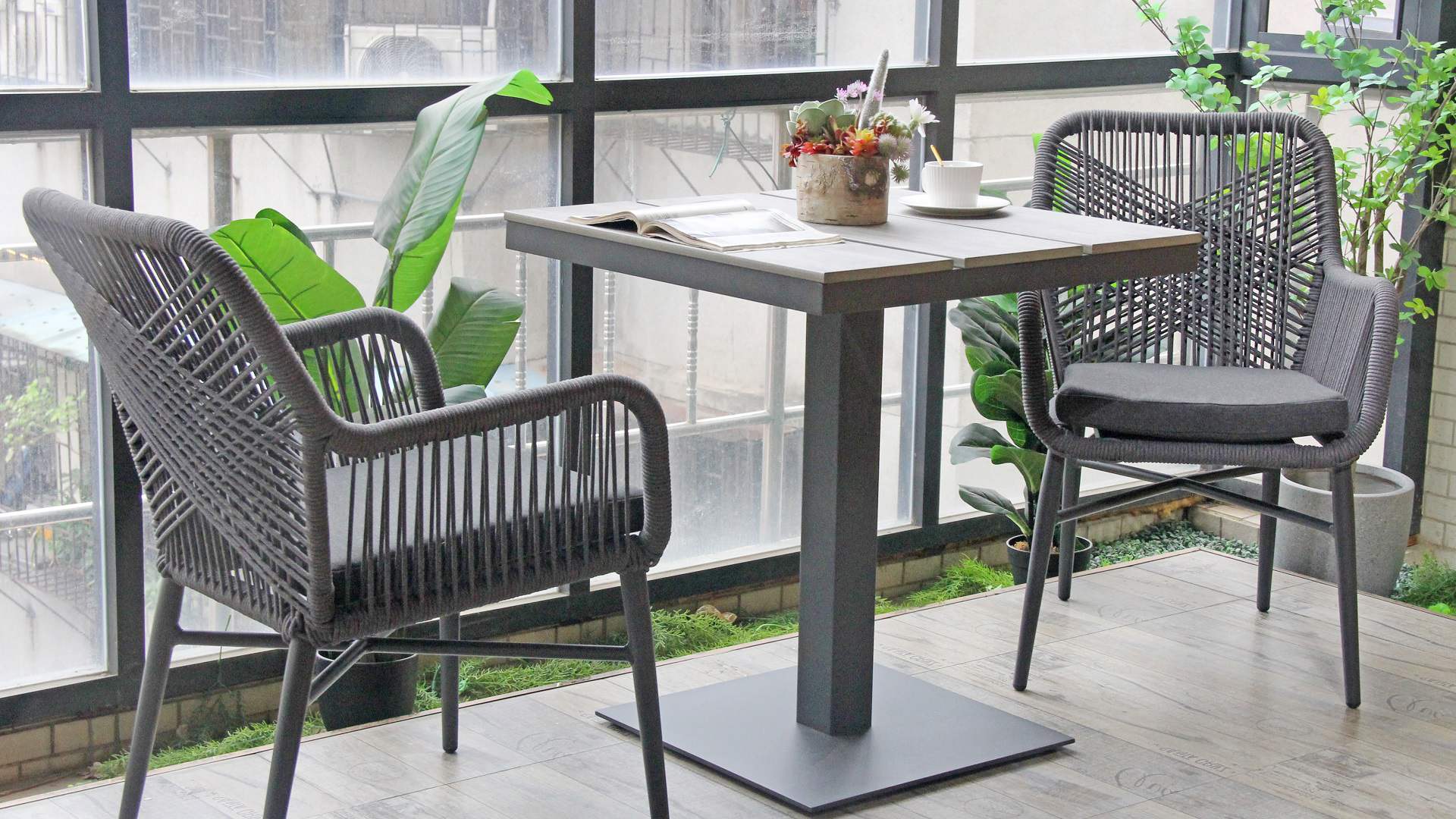 Newly Leisure Outdoor Courtyard Garden Small Size Square Coffee Table 841-STALUPS-SQ70
